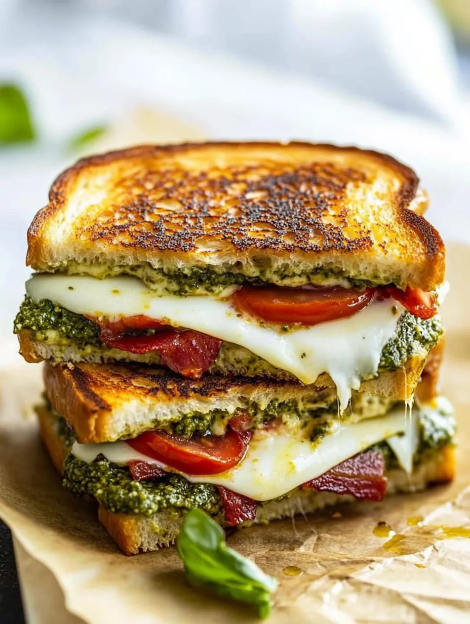 Sándwich de Queso y Pesto Preparado