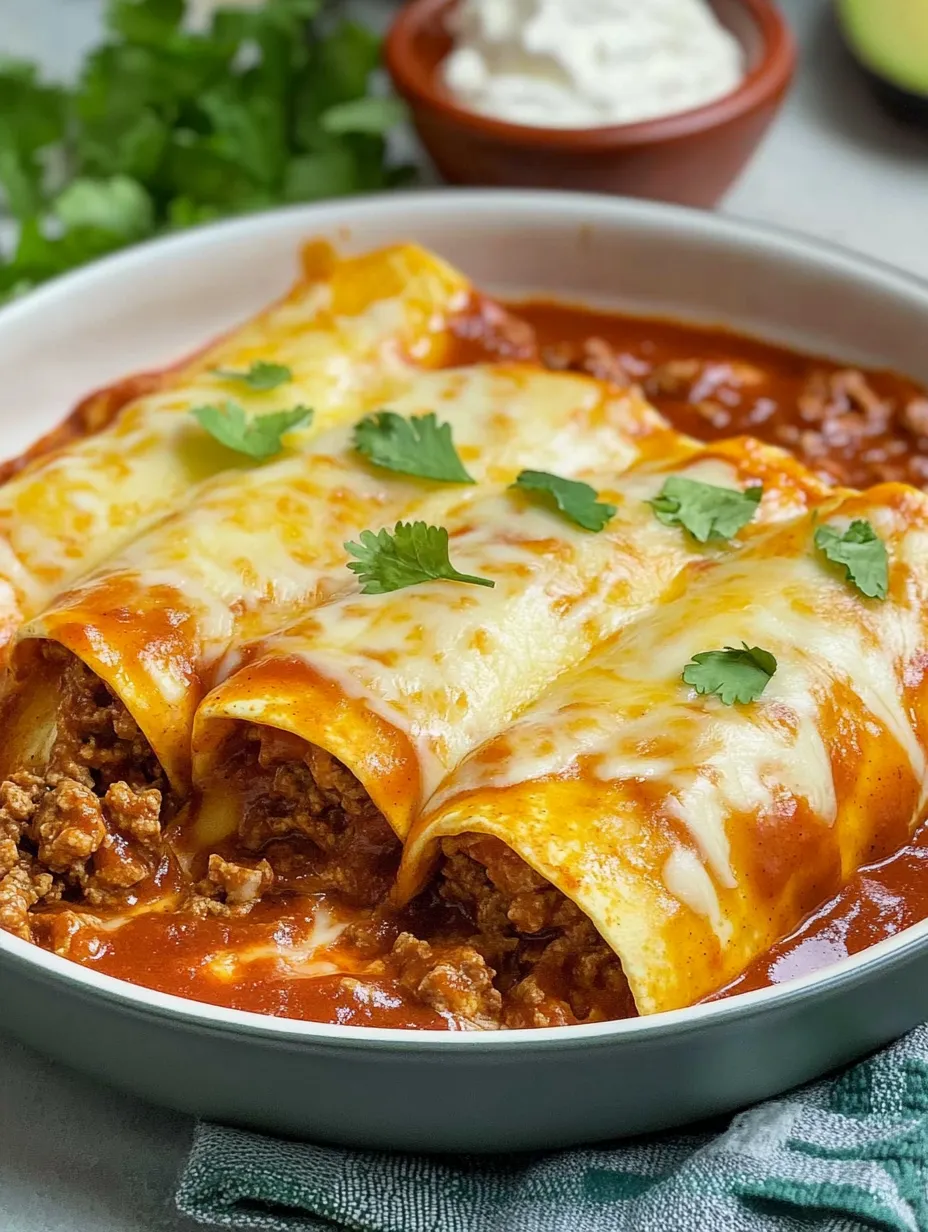 Enchiladas Caseras de Res Tex-Mex