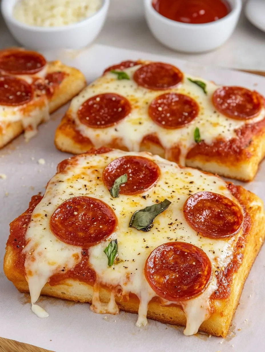Pizza Fácil con Pan de Ajo