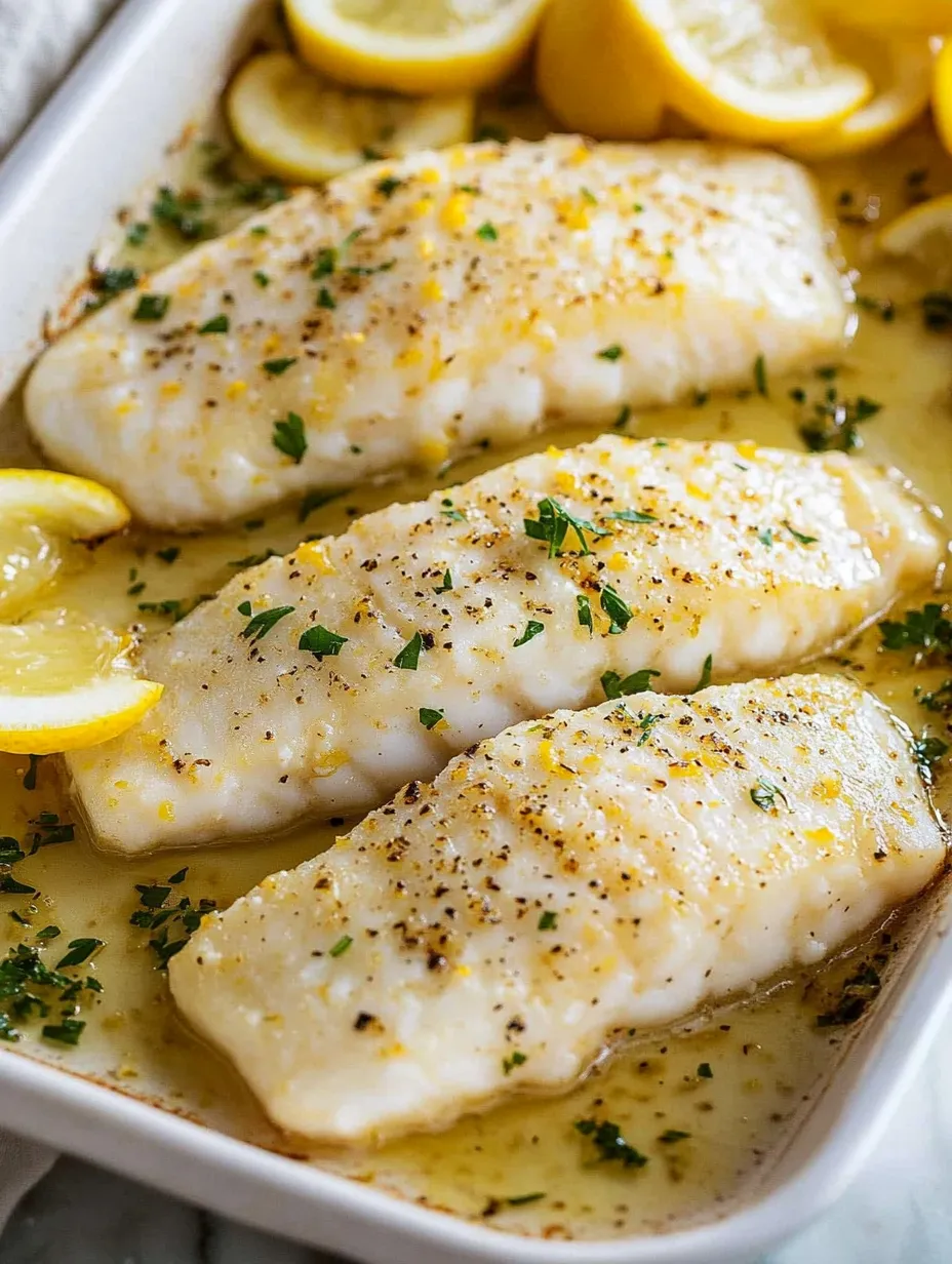 Bacalao al horno limón ajo mantequilla