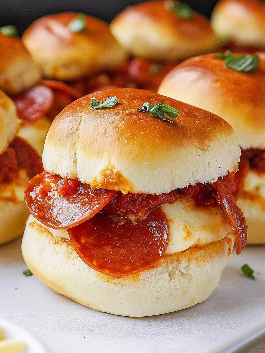Pepperoni Pizza Sliders Caseros