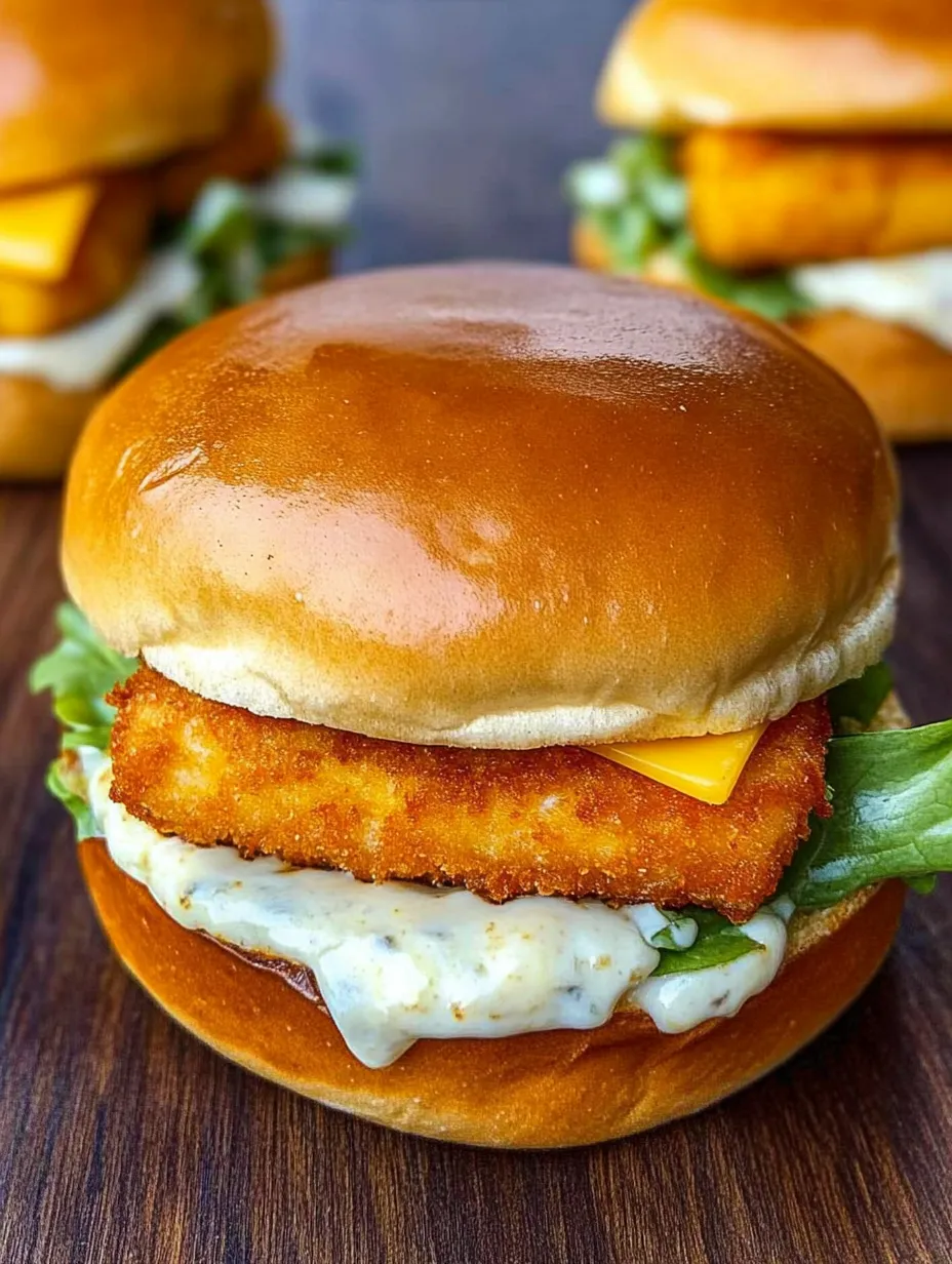 Fish burger casero tipo McDonald's