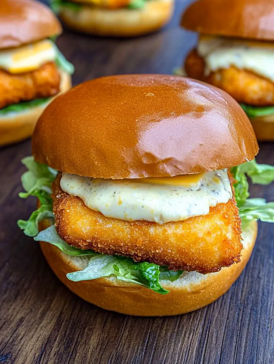 Fish Burger crujiente, estilo McDonald's