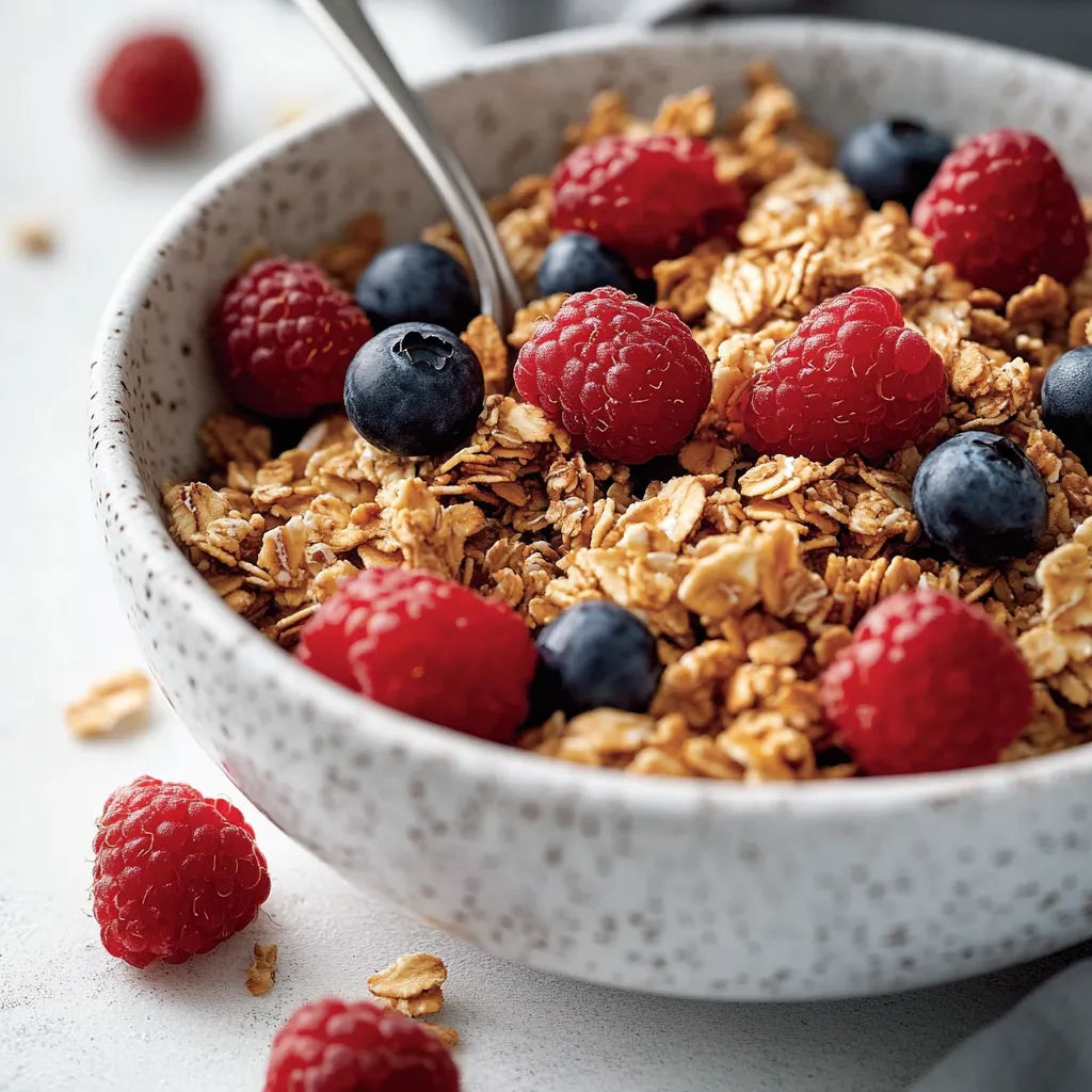 Granola casera fácil en 10 minutos