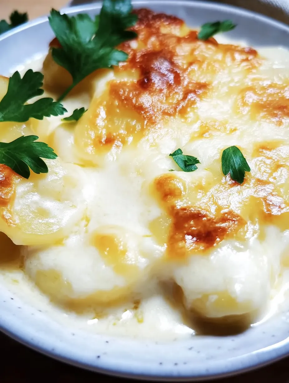 Gratinado cremoso de patatas clásico