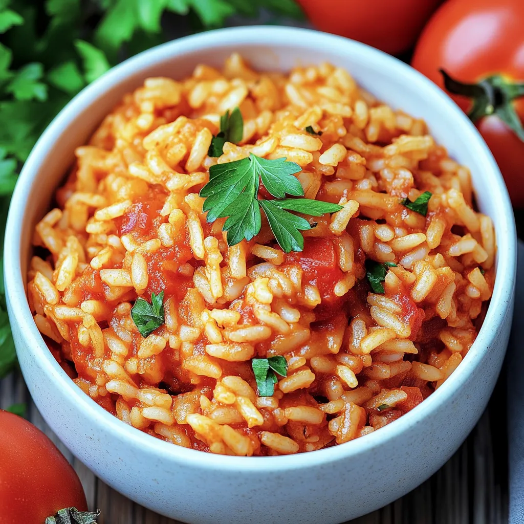 Arroz estilo griego al tomate