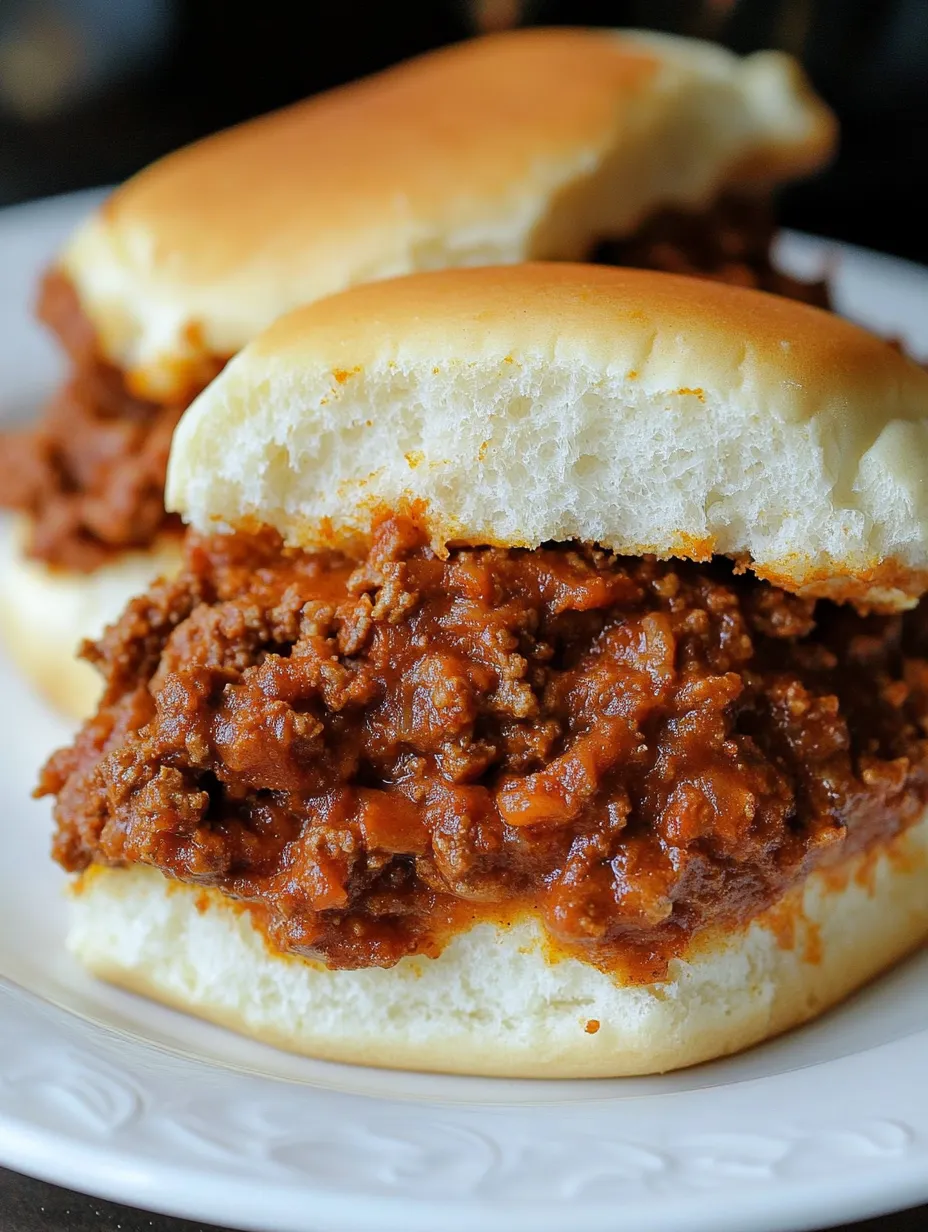 Sloppy Joes Caseros en Sándwich