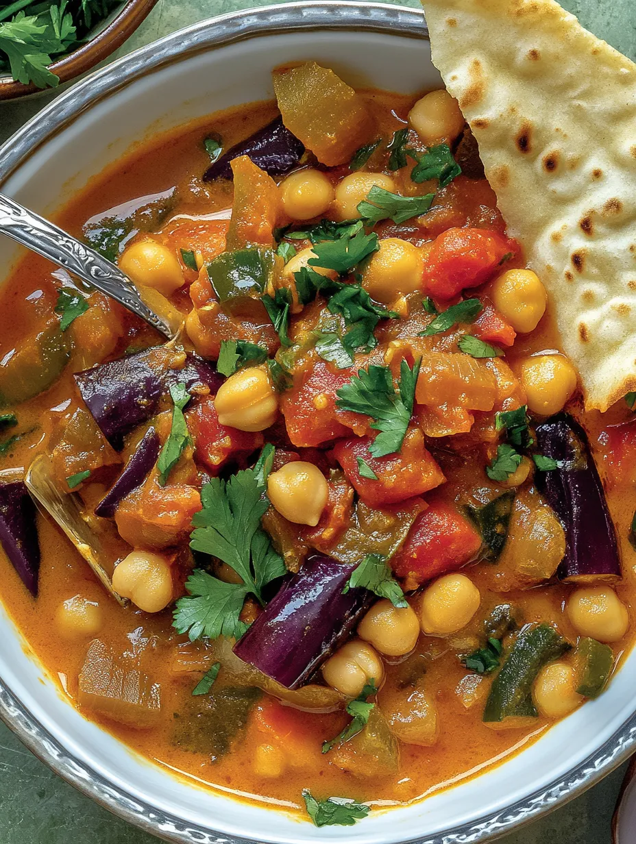 Curry aromático de pimientos y garbanzos – Rápido y vegano