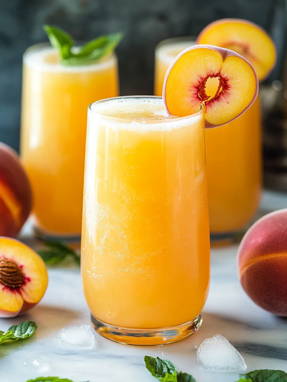 Refrescante Limonada de Melocotón