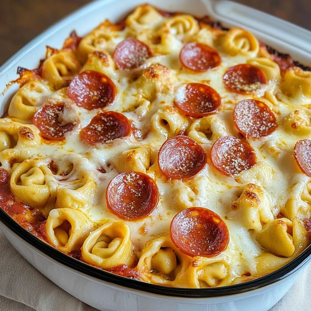 Cazuela de Tortellini con Sabor Pizza