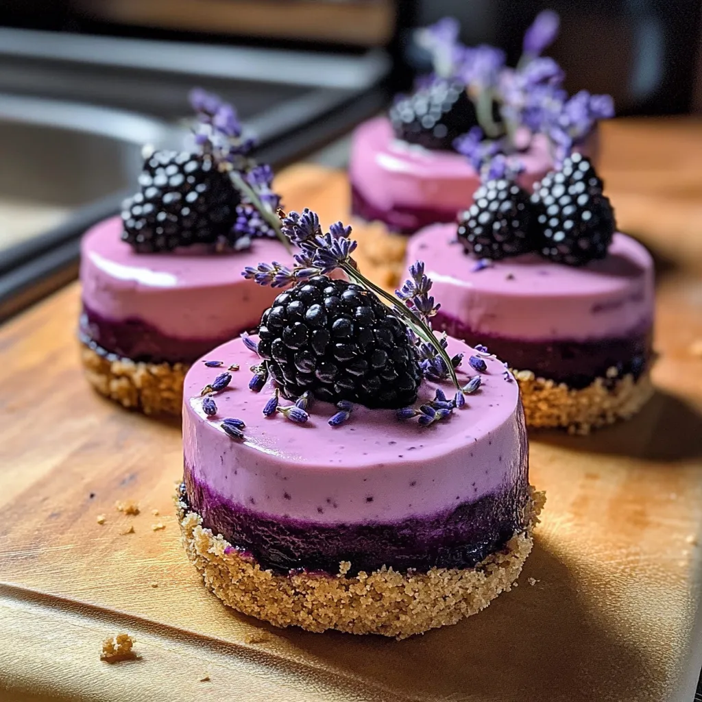 Mini Cheesecakes Mora Lavanda