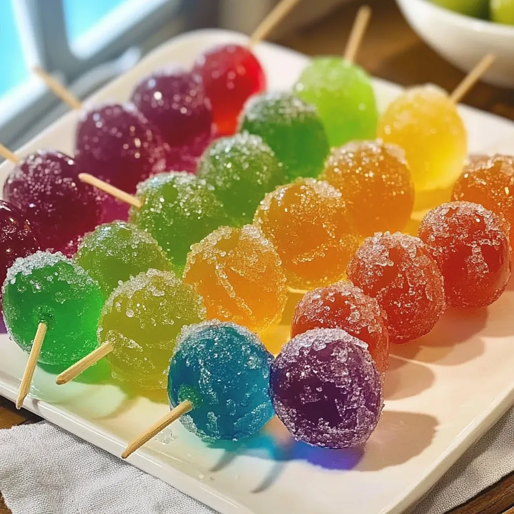 Uvas Congeladas con Jell-O