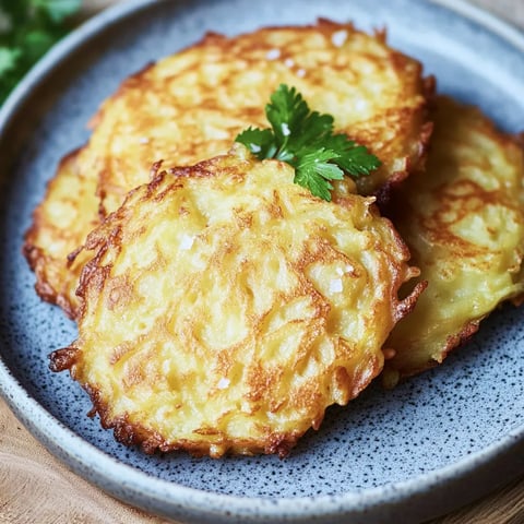 Crujientes tortitas de patata en la freidora de aire