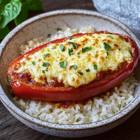 Pimientos rellenos con queso feta