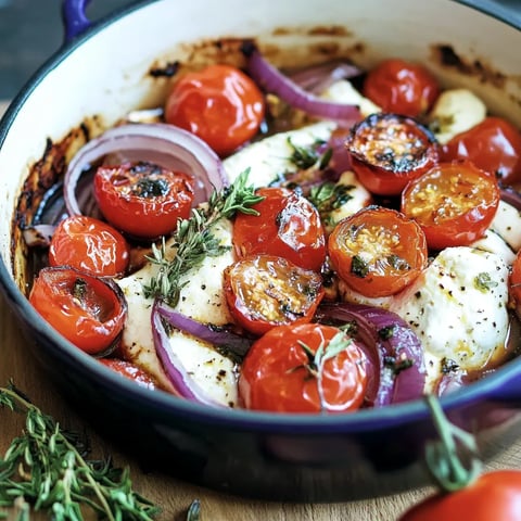 Feta sencillo en airfryer con tomates